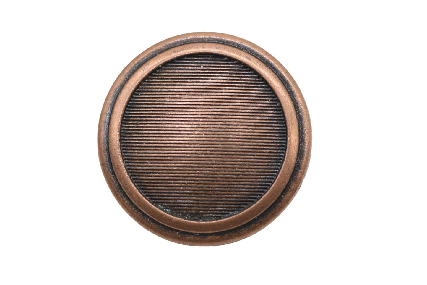 Gold Metal Shank Buttons - 12 Pcs - 4 Size Options - Striped Flat Round Metal Shank Buttons for Men Women Blazer Coat Uniform Shirt Suit and Jacket Sewing Craft DIY N5504