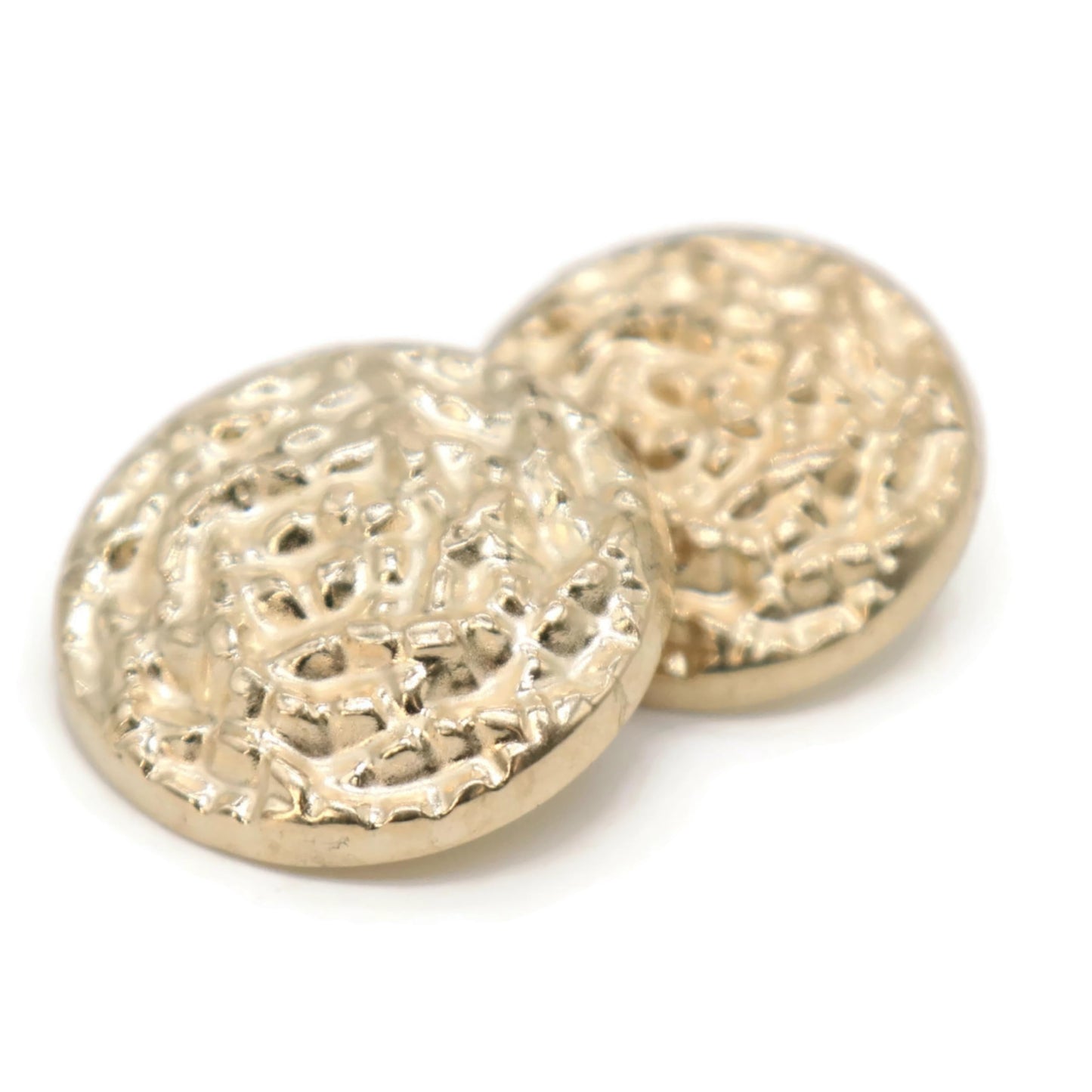 Wrinkle Gold Metal Shank Buttons - 12 Pcs - 2 Size Options - Luxury Wave Wrinkle Round Metal Shank Buttons for Men Women Blazer Coat Uniform Shirt Suit and Jacket Sewing Craft DIY N16202