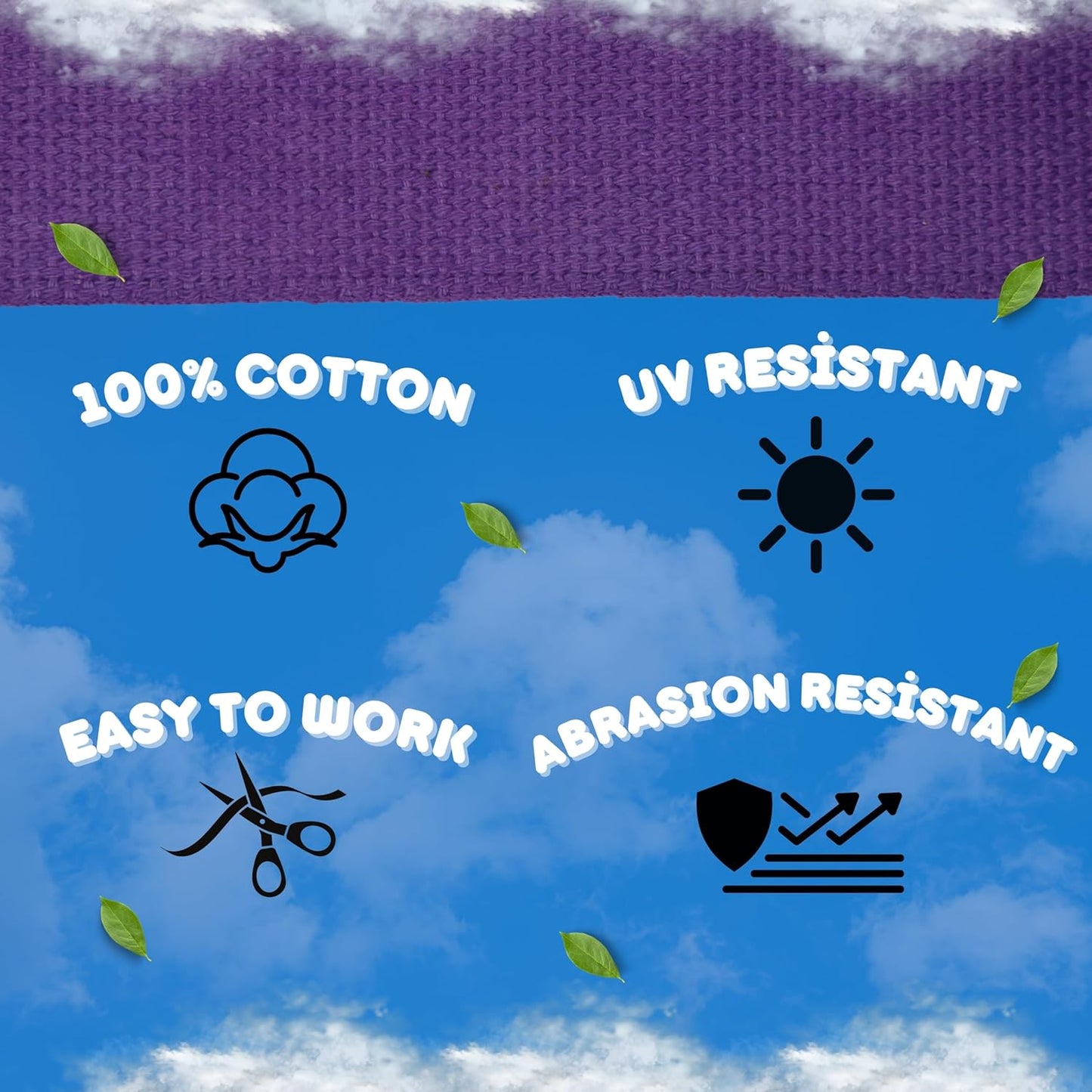 Cotton Webbing 2" & 1.5'' & 1" - 5 Yards - 50+ Colors -%100 Natural Cotton - Turkish Woven - Heavy 1 Inch 1.5 Inch 2 Inch Purple Canvas Webbing for Sewing Straps Bag Climbing Indoors Craft DIY 11245…