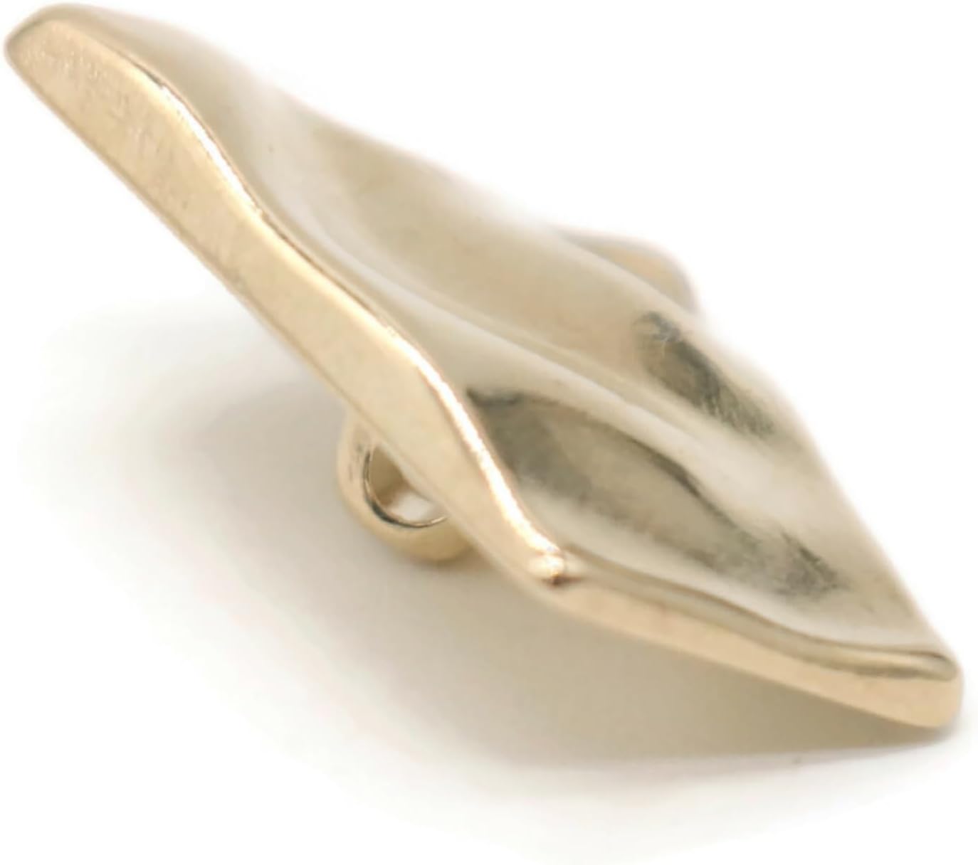 Gold Metal Shank Buttons - 12 Pcs - Wavy Irregular Metal Shank Buttons Large for Men Women Blazer Coat Uniform Shirt Suit and Jacket Sewing Craft DIY EM15301