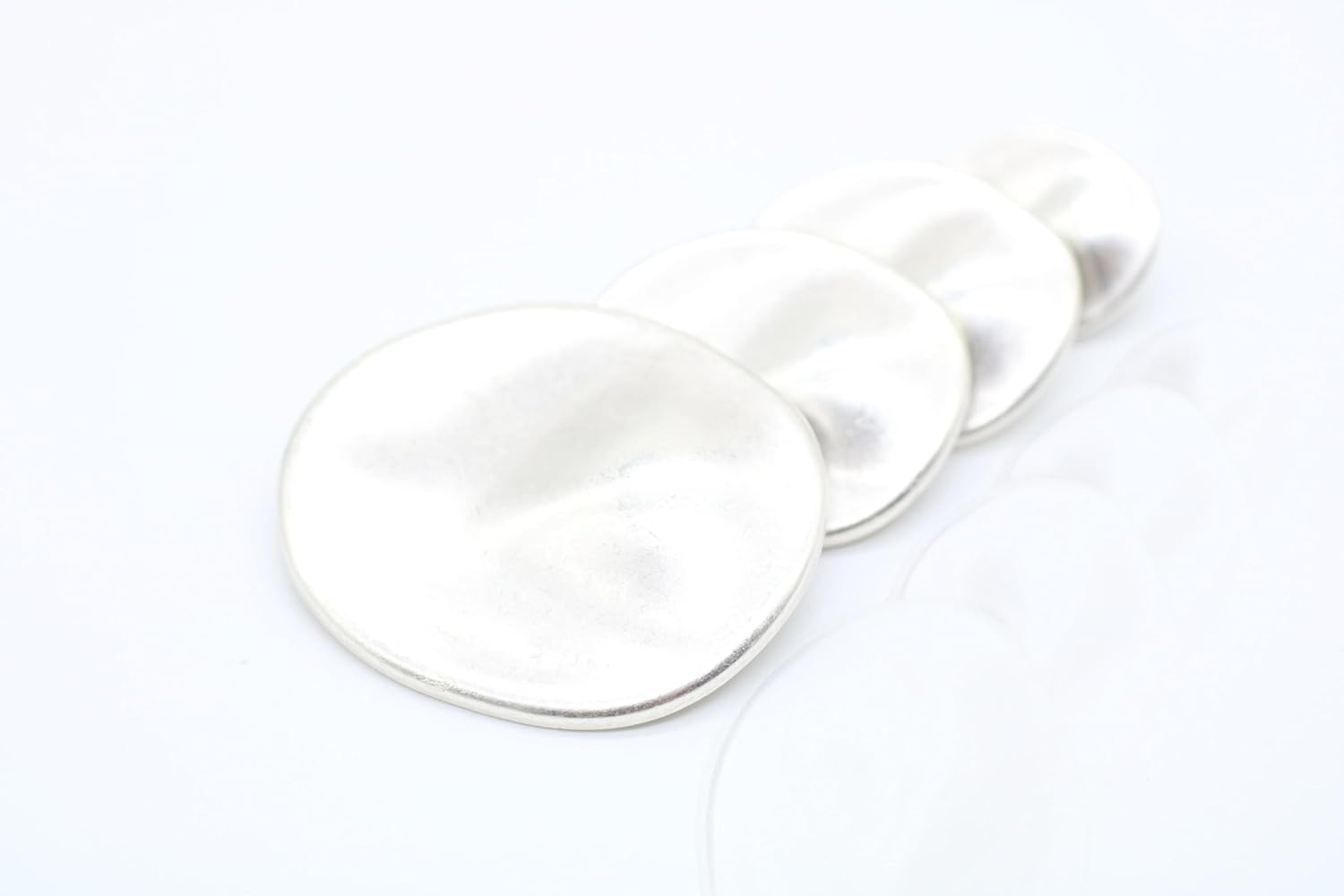 Antique Silver Metal Shank Buttons - 12 Pcs - 4 Size Options - Luxury Wrinkle Round Wave Metal Shank Buttons for Men Women Blazer Coat Uniform Shirt Suit and Jacket Sewing Craft DIY G2263…