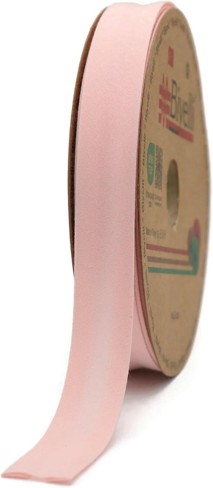 Cotton Fold Bias Tape - 3/4 Inches (20mm) Wide - 27 Yards - 65+ Colors - Single Fold Cotton Fold Bias Binding Tape for Sewing Clothing DIY (45. Dk Peach) D45