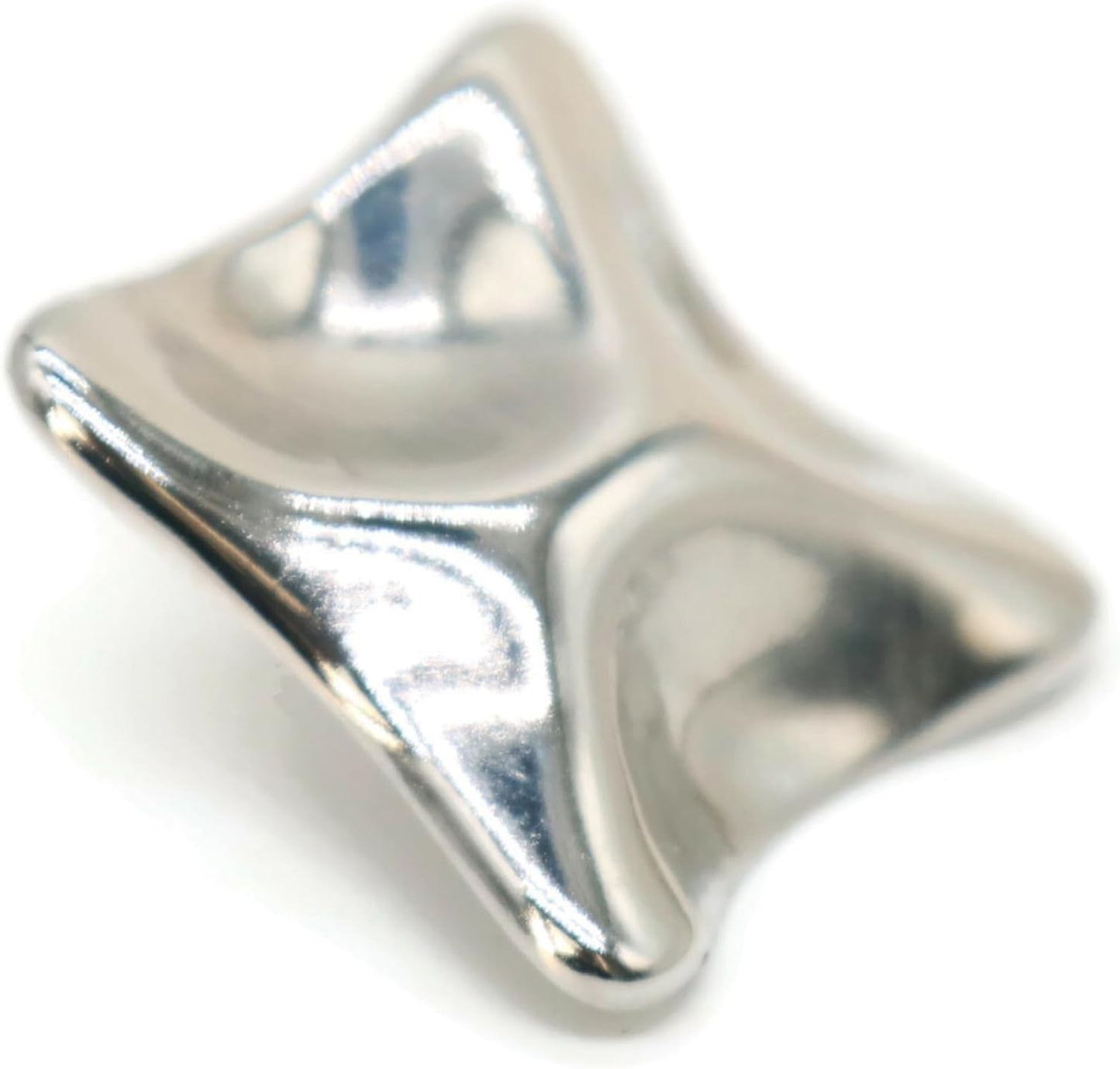 Silver Metal Shank Buttons - 12 Pcs - Wavy Irregular Metal Shank Buttons Large for Men Women Blazer Coat Uniform Shirt Suit and Jacket Sewing Craft DIY EM15901