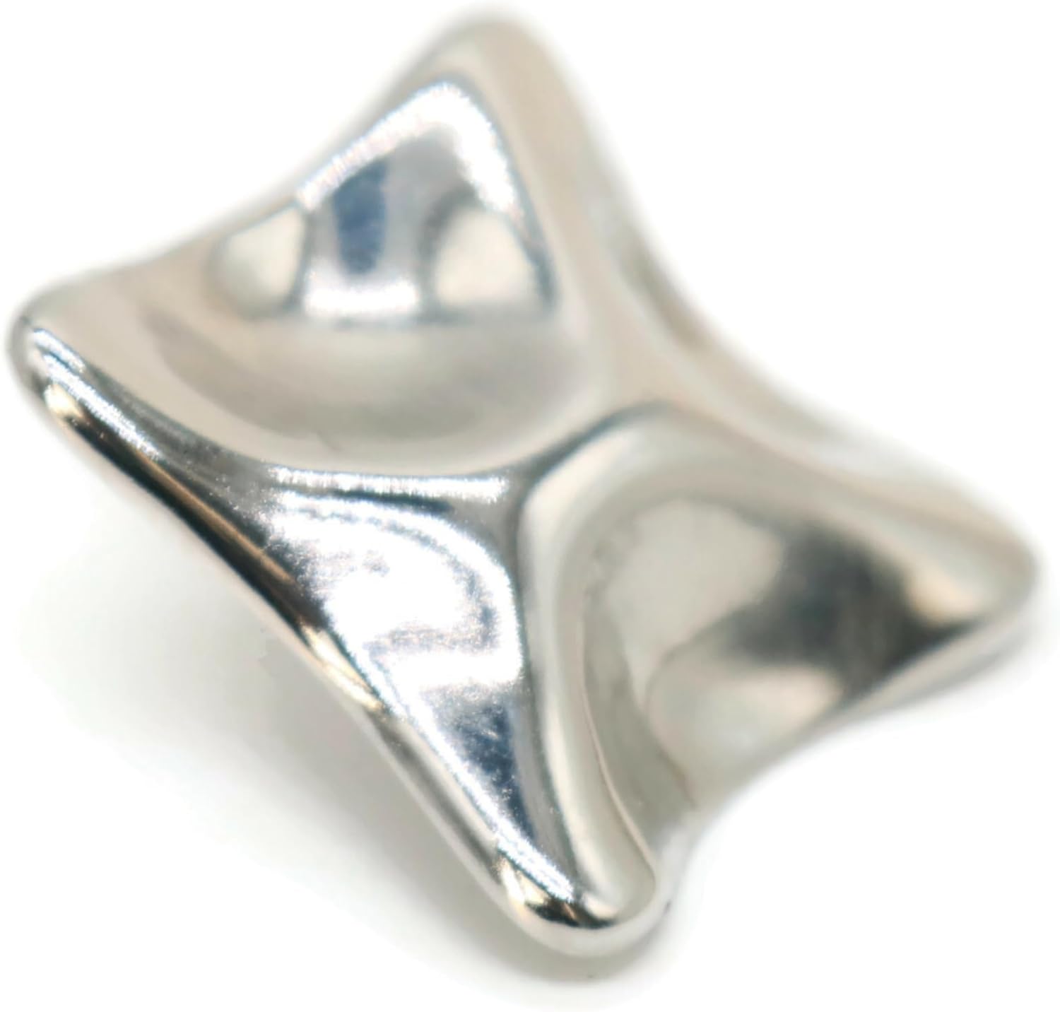 Silver Metal Shank Buttons - 12 Pcs - Wavy Irregular Metal Shank Buttons Large for Men Women Blazer Coat Uniform Shirt Suit and Jacket Sewing Craft DIY EM15901