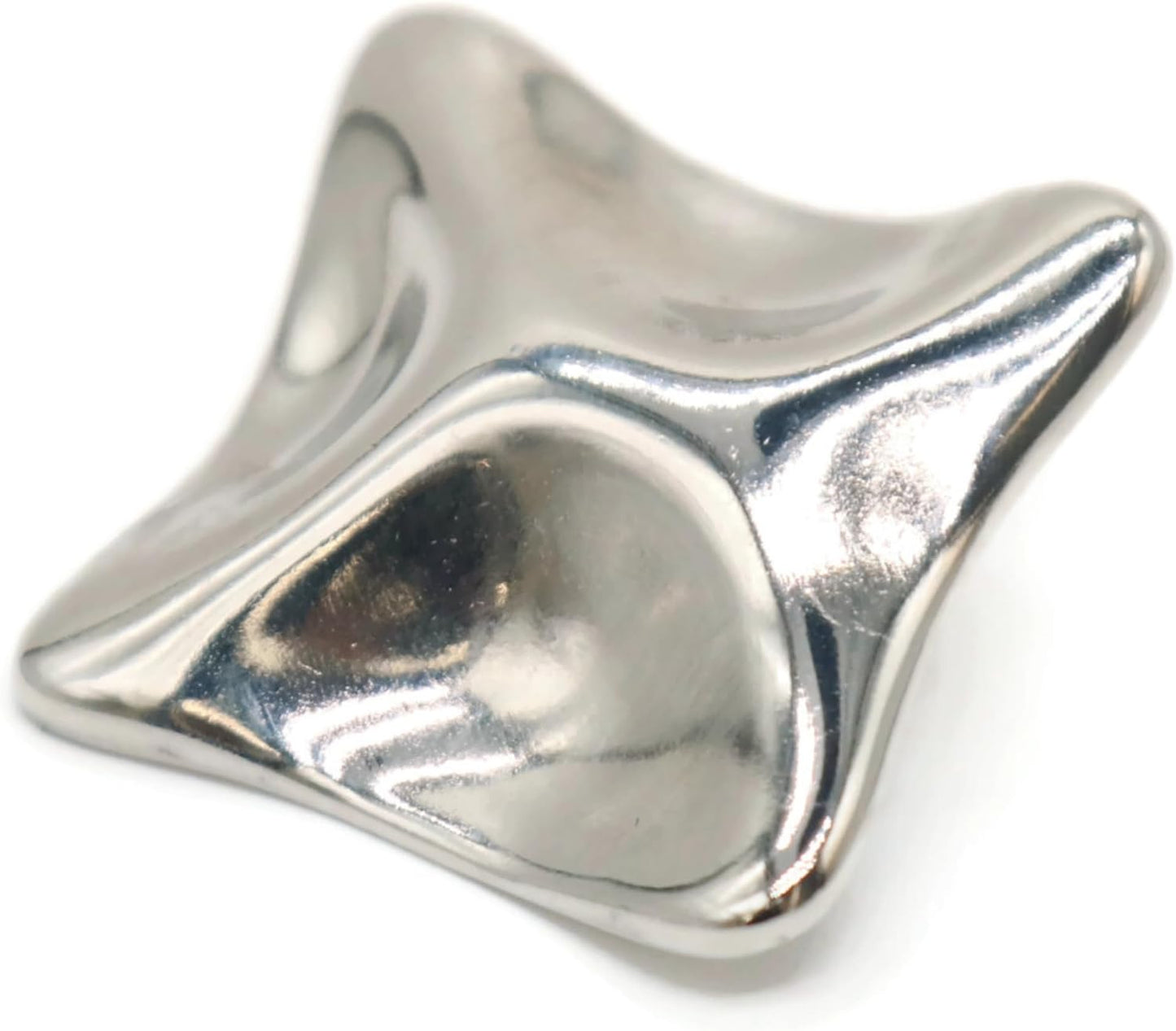 Silver Metal Shank Buttons - 12 Pcs - Wavy Irregular Metal Shank Buttons Large for Men Women Blazer Coat Uniform Shirt Suit and Jacket Sewing Craft DIY EM15901