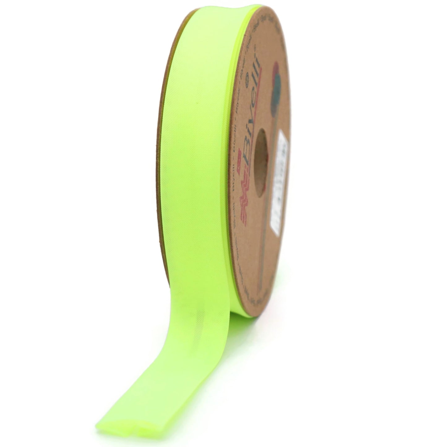 Fold Neon Bias Binding Tape - 99+ Colors - 3/4 Inches Wide - 27 Yards - Fold Neon Binding Bias Ribbon Fabric Piping Bias Binding Tape for Sewing Clothing DIY Green D103