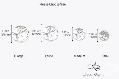 Wrinkle Antique Silver Metal Shank Buttons - 12 Pcs - 4 Size Options - Luxury Wrinkle Round Wave Metal Shank Buttons for Men Women Blazer Coat Uniform Shirt Suit and Jacket Sewing Craft DIY G4263…