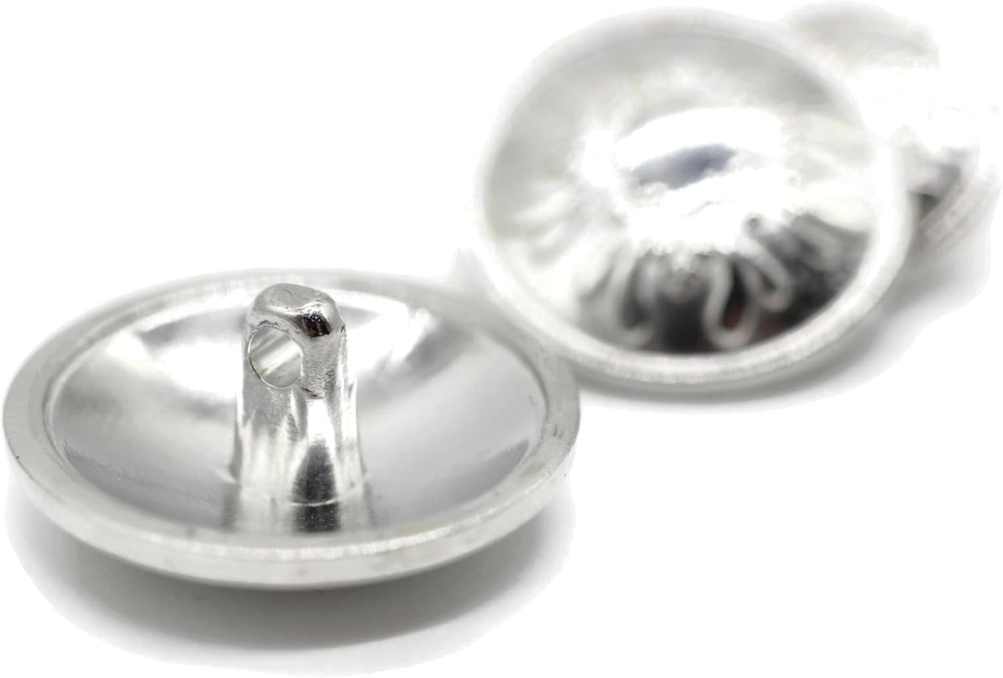 Silver Metal Shank Buttons - 12 Pcs - 3 Size Options - Floral Round Metal Shank Buttons for Men Women Blazer Coat Uniform Shirt Suit and Jacket Sewing Craft DIY N5801