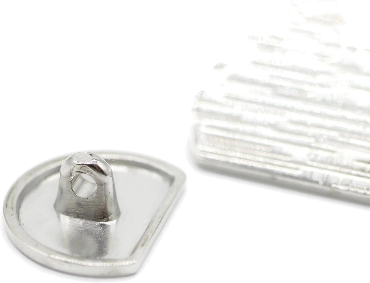 Silver Metal Shank Buttons - 12 Pcs - 2 Size Options - Luxury Striped Round Wave Metal Shank Buttons for Men Women Blazer Coat Uniform Shirt Suit and Jacket Sewing Craft DIY N9302