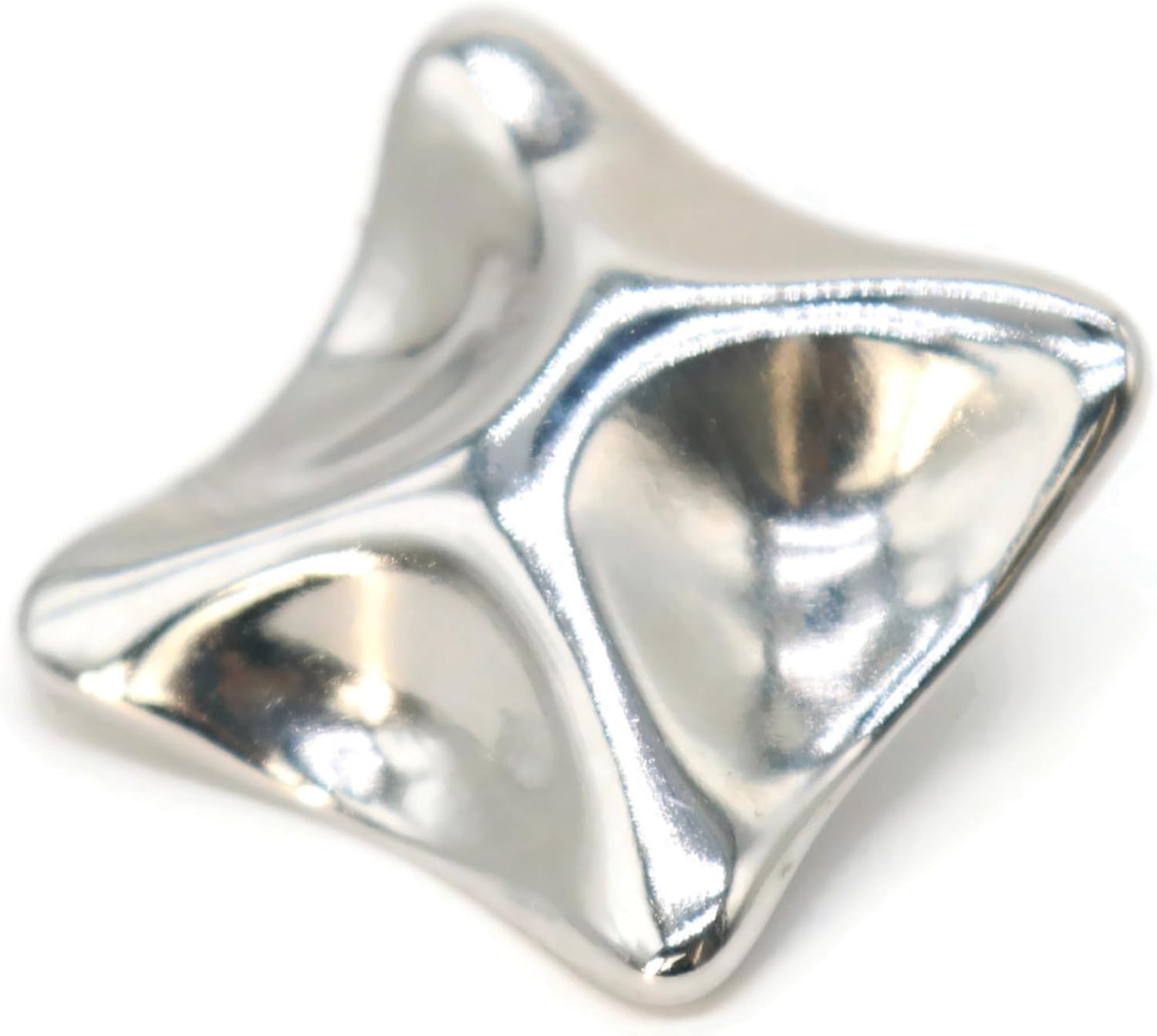 Silver Metal Shank Buttons - 12 Pcs - Wavy Irregular Metal Shank Buttons Large for Men Women Blazer Coat Uniform Shirt Suit and Jacket Sewing Craft DIY EM15901