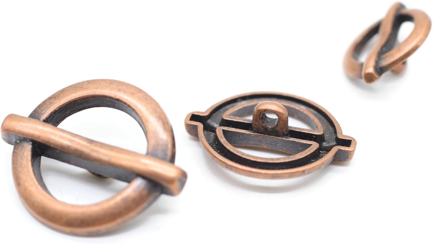 Antique Copper Metal Shank Buttons - 12 Pcs - 3 Size Options - Flat Round Metal Shank Buttons for Men Women Blazer Coat Uniform Shirt Suit and Jacket Sewing Craft DIY N23403