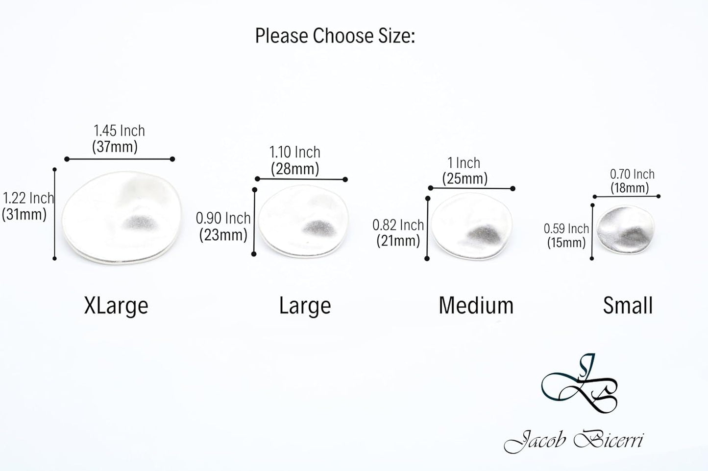 Antique Silver Metal Shank Buttons - 12 Pcs - 4 Size Options - Luxury Wrinkle Round Wave Metal Shank Buttons for Men Women Blazer Coat Uniform Shirt Suit and Jacket Sewing Craft DIY G2263…