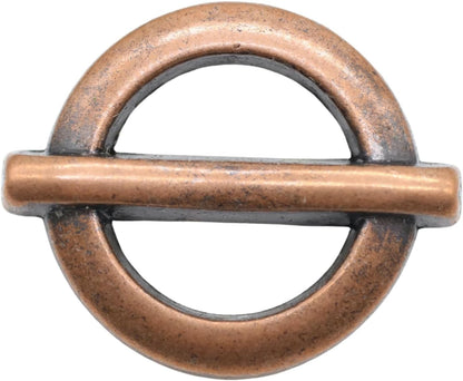 Antique Copper Metal Shank Buttons - 12 Pcs - 3 Size Options - Flat Round Metal Shank Buttons for Men Women Blazer Coat Uniform Shirt Suit and Jacket Sewing Craft DIY N23403