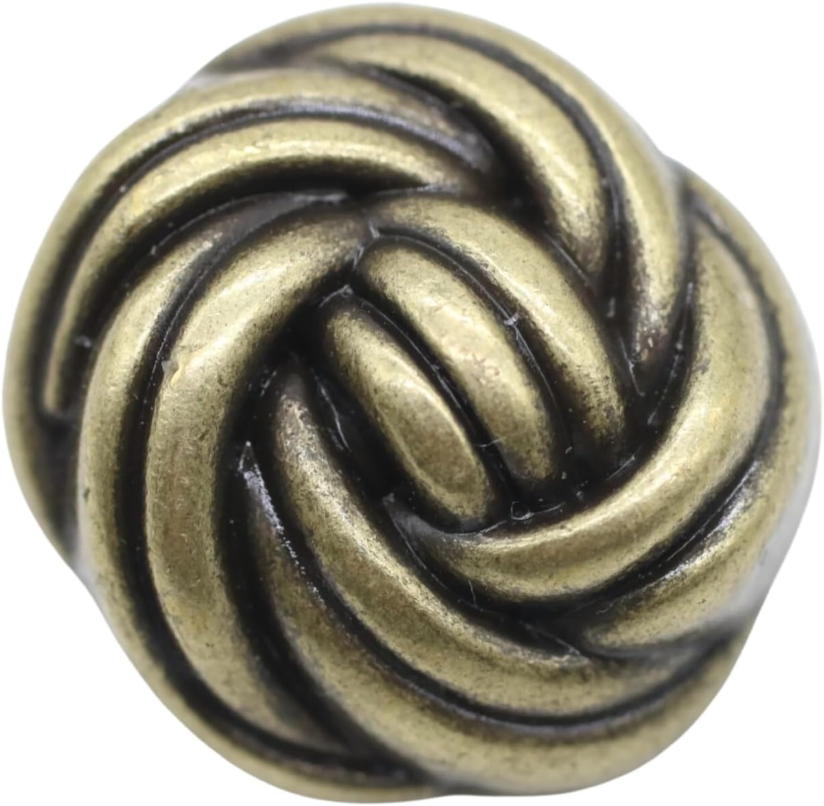 Floral Bronze Metal Shank Buttons - 12 Pcs - 3 Size Options - Luxury Floral Round Wave Metal Shank Buttons for Men Women Blazer Coat Uniform Shirt Suit and Jacket Sewing Craft DIY N19003