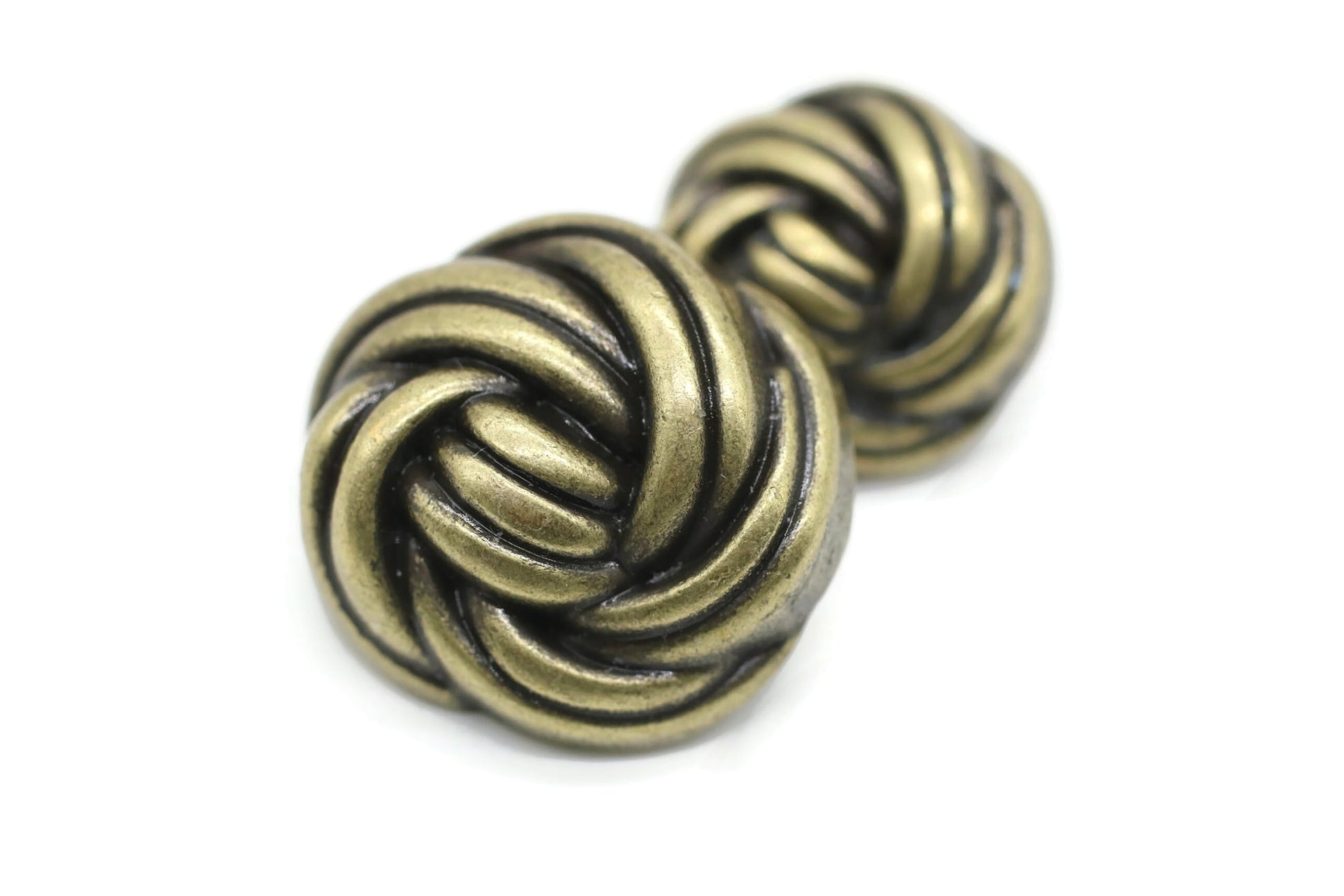 Floral Gold Metal Shank Buttons - 12 Pcs - 3 Size Options - Luxury Floral Round Wave Metal Shank Buttons for Men Women Blazer Coat Uniform Shirt Suit and Jacket Sewing Craft DIY FLR9331…