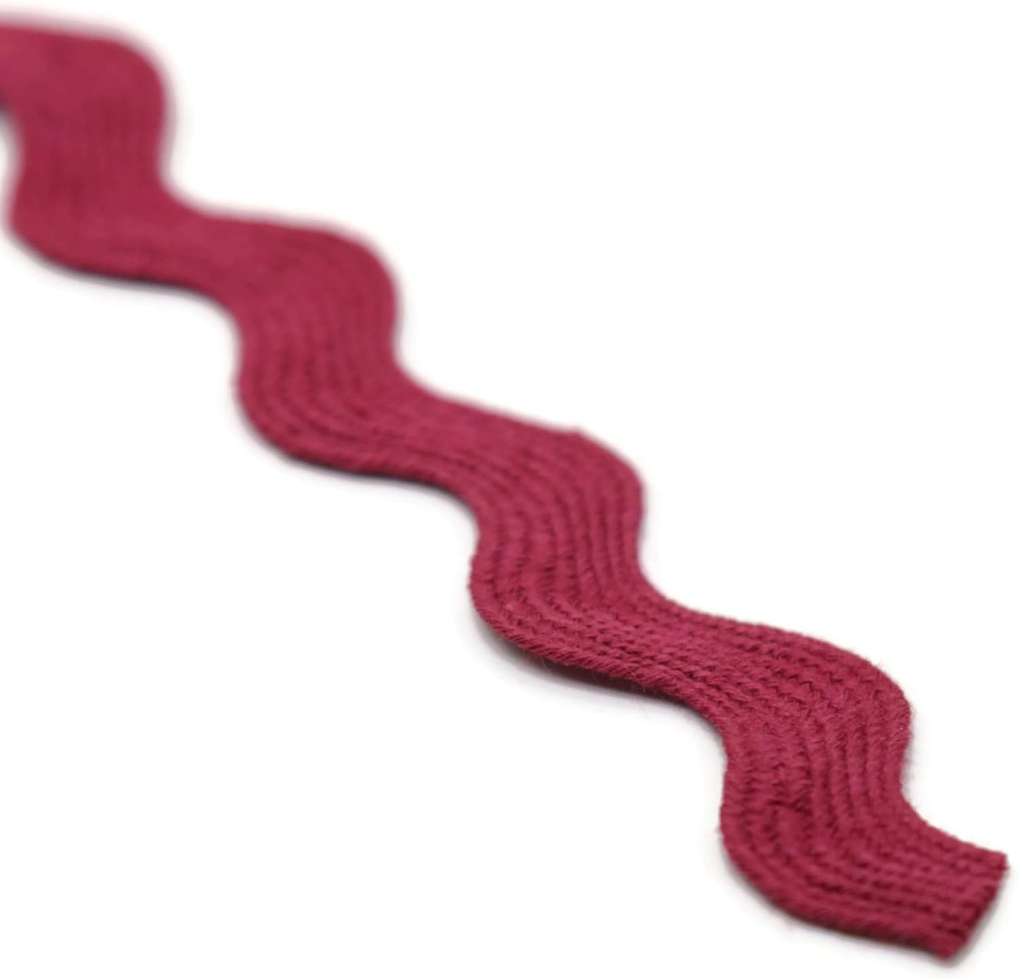 100% Cotton Burgundy Striped Ric Rac Trim - 5 Yards - Classic & Traditional Style - Wedding Occasion - Perfect for Clothing, Home Decor & Craft Projects
