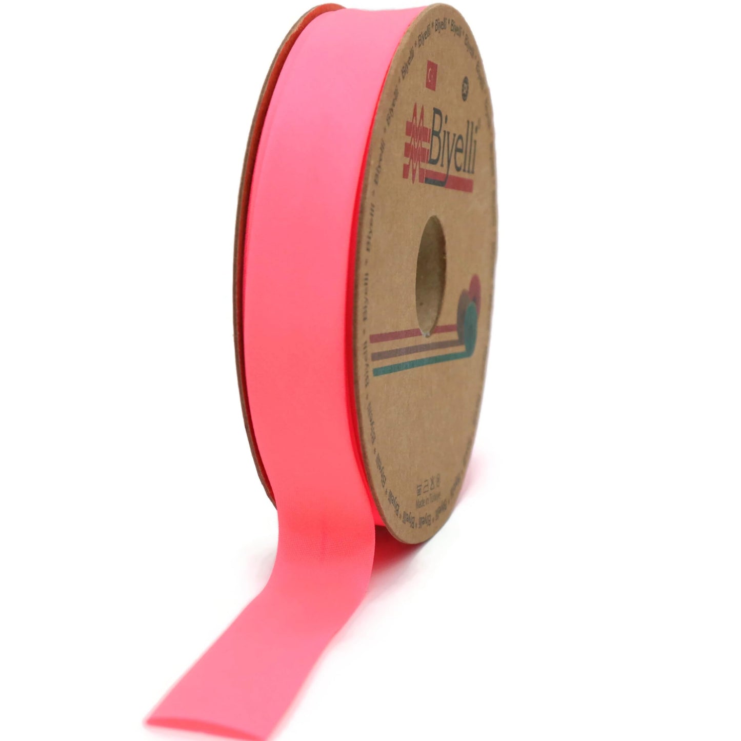 Fold Neon Bias Binding Tape - 99+ Colors - 3/4 Inches Wide - 27 Yards - Fold Neon Binding Bias Ribbon Fabric Piping Bias Binding Tape for Sewing Clothing DIY Yellow D101