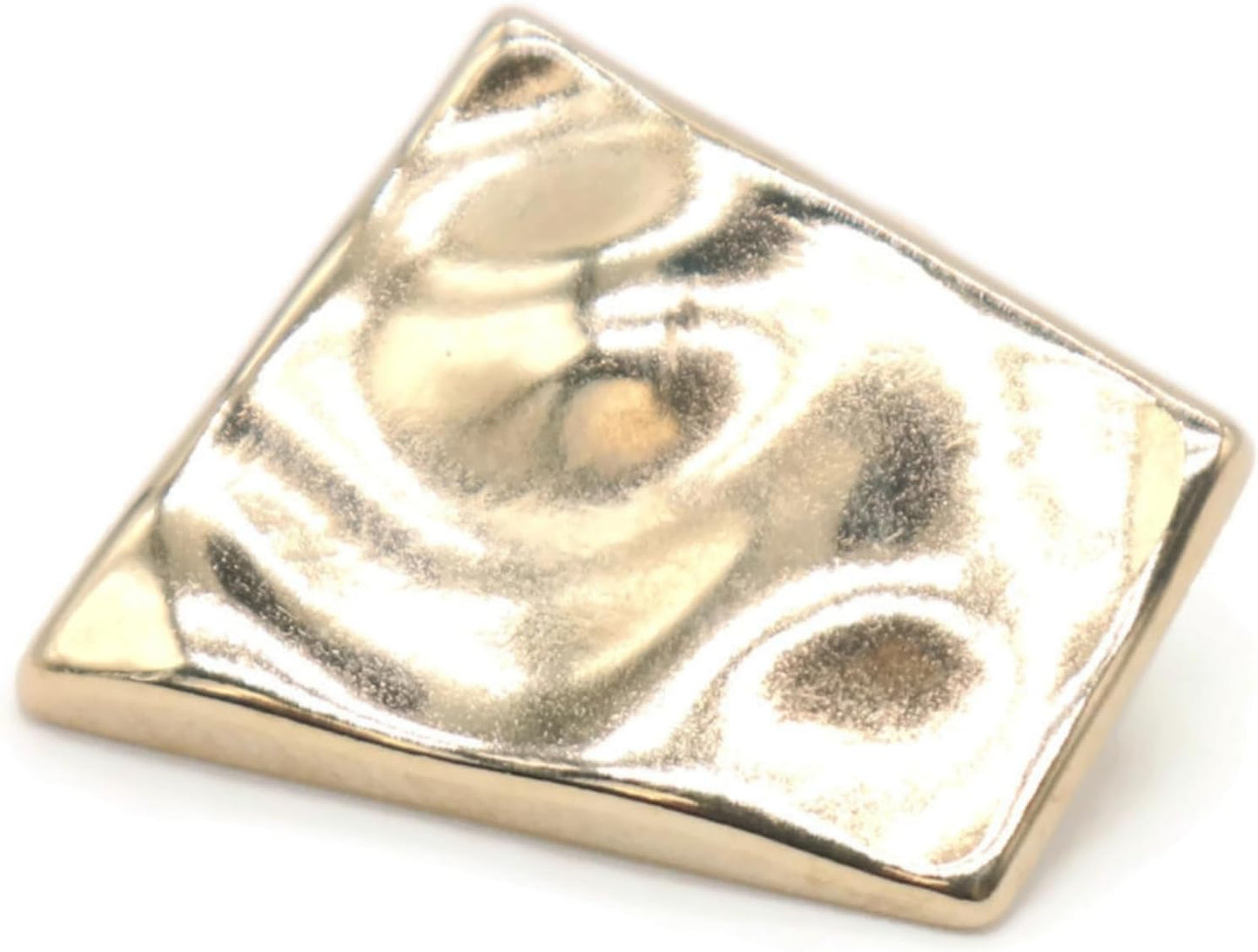 Gold Metal Shank Buttons - 12 Pcs - Wavy Irregular Metal Shank Buttons Large for Men Women Blazer Coat Uniform Shirt Suit and Jacket Sewing Craft DIY EM15301