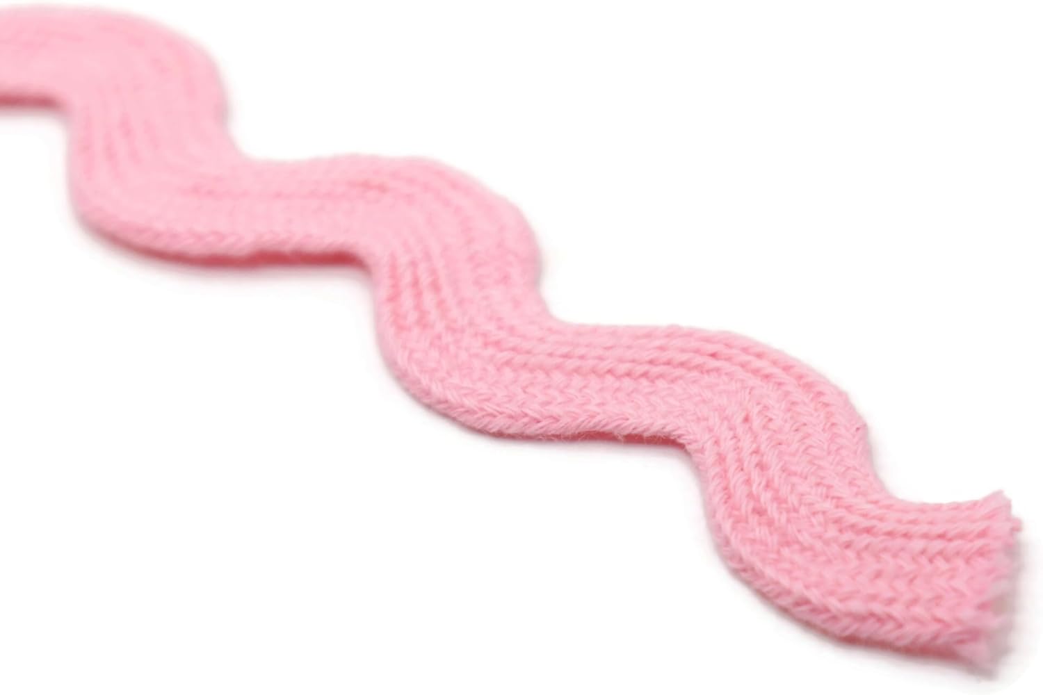 100% Cotton Pink Striped Ric Rac Trim - 5 Yards - Classic Retro Wedding Decor