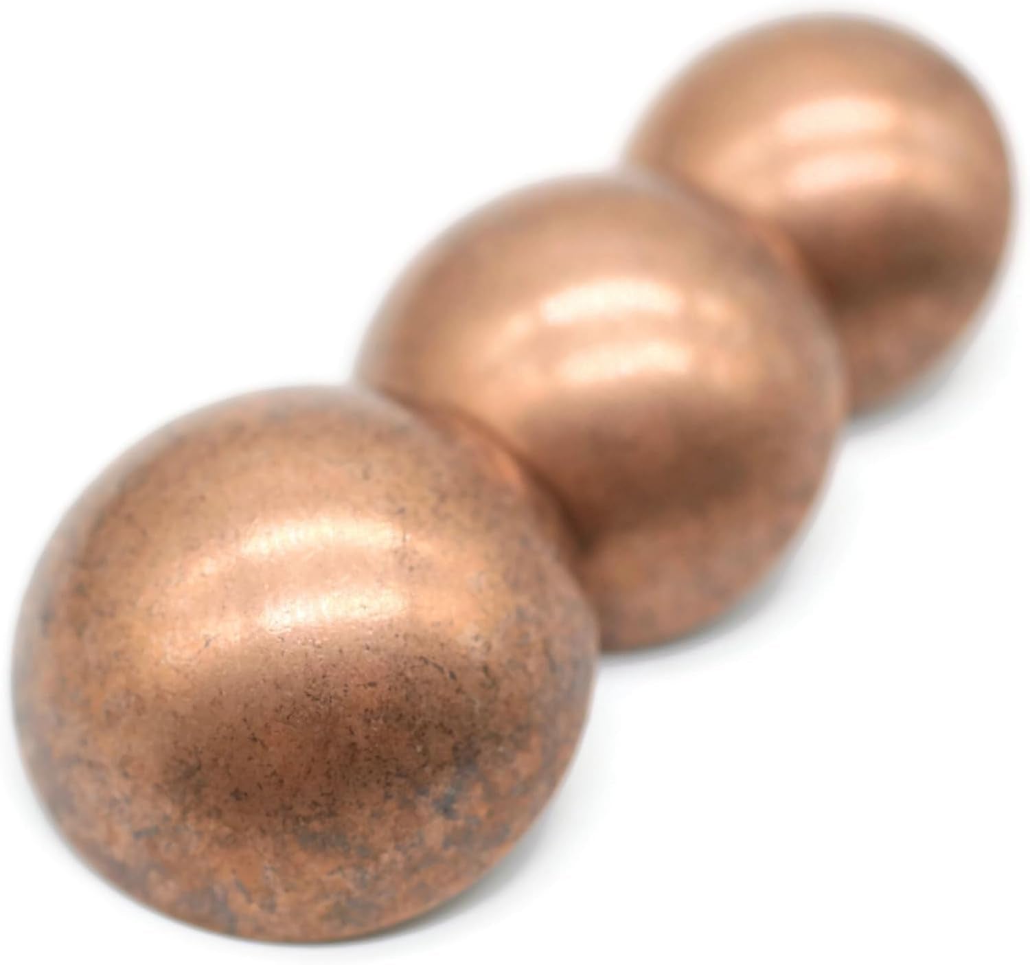 Antique Copper Metal Shank Buttons - 12 Pcs - 3 Size Options - Curved Oval Round Metal Shank Buttons for Men Women Blazer Coat Uniform Shirt Suit and Jacket Sewing Craft DIY N23103