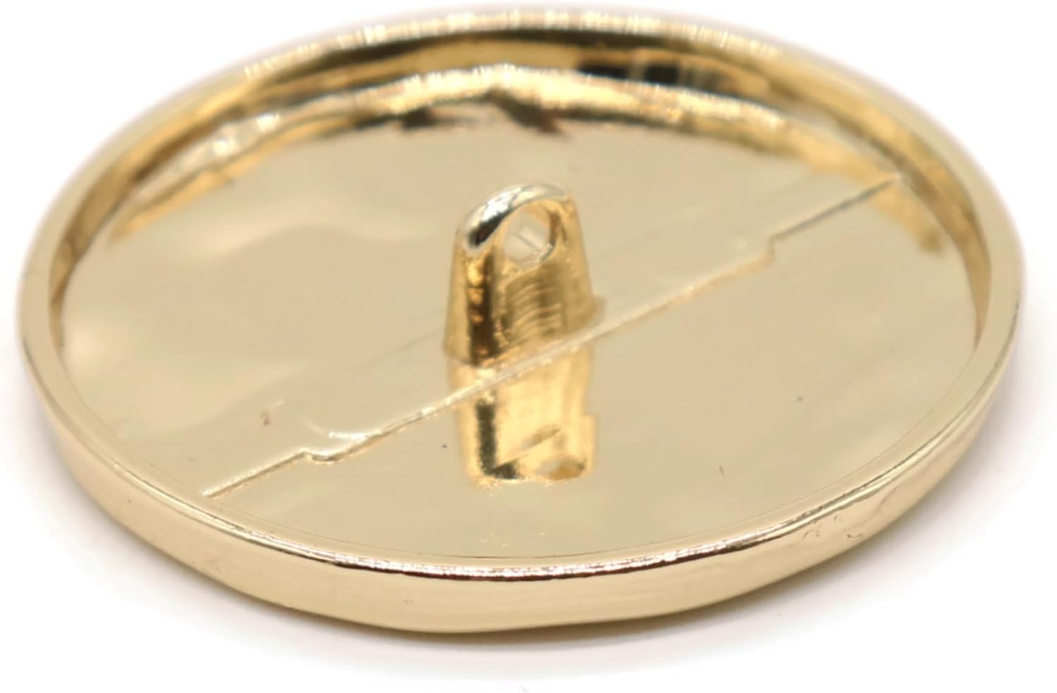 Wrinkle Gold Metal Shank Buttons - 6 Pcs - Luxury Wave Wrinkle Round Metal Shank Buttons for Men Women Blazer Coat Uniform Shirt Suit and Jacket Sewing Craft DIY E0601