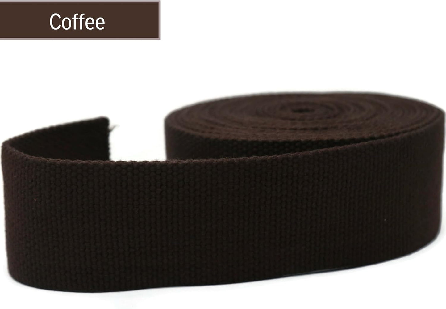 2" & 1.5'' & 1" Cotton Webbing - 5 Yards - 50+ Colors -%100 Natural Cotton - Turkish Woven - Heavy Duty1 Inch 1.5 Inch 2 Inch Canvas Webbing for Sewing Straps Bags Climbing Indoors Craft DIY 11505…