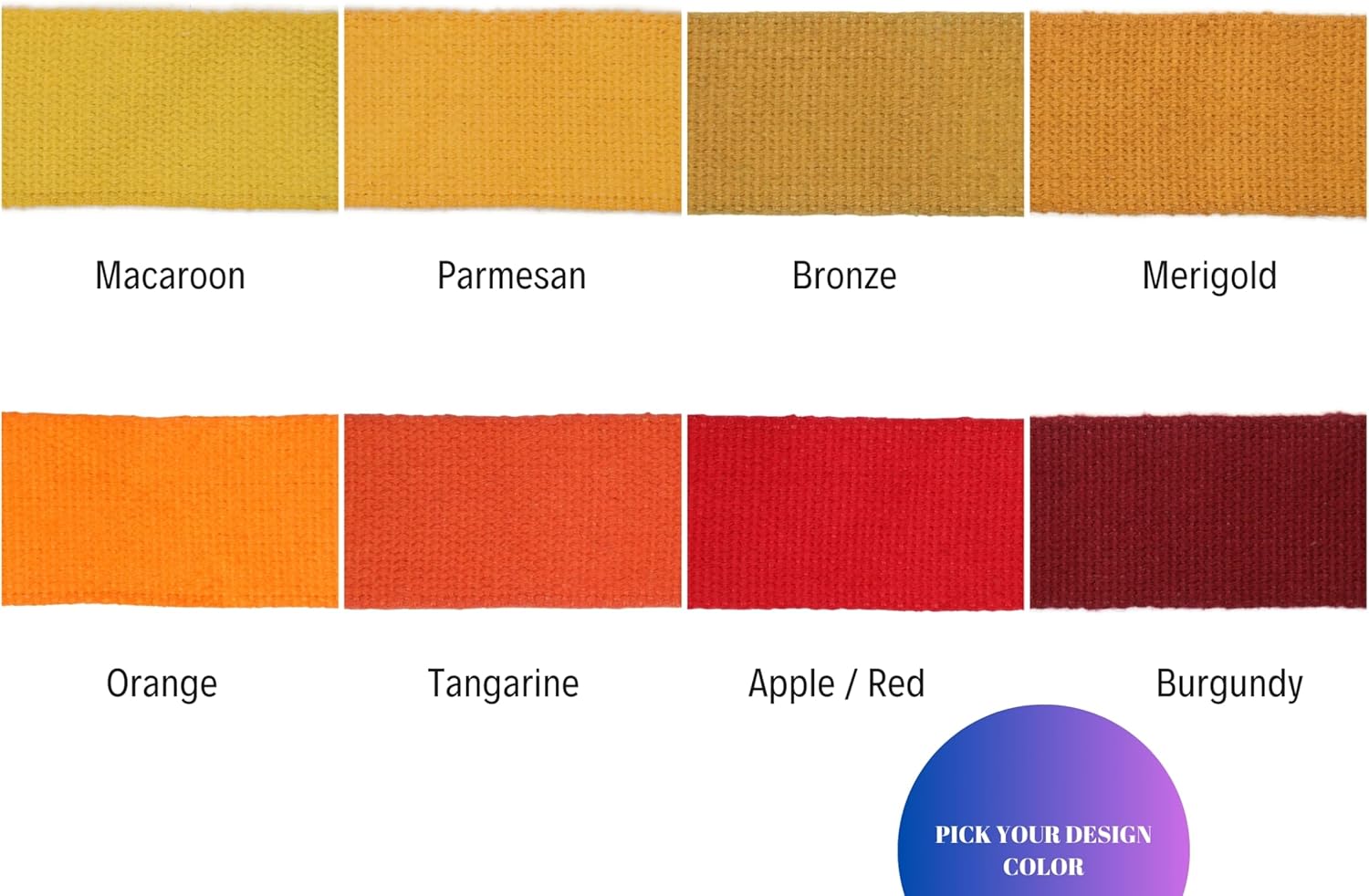 2" & 1.5'' & 1" Cotton Webbing - 5 Yards - 50+ Colors -%100 Natural Cotton - Turkish Weave - Heavy Duty 1 Inch 1.5 Inch 2 Inch Webbing for Sewing Straps Wrapping Climbing Indoors Craft DIY 11175…