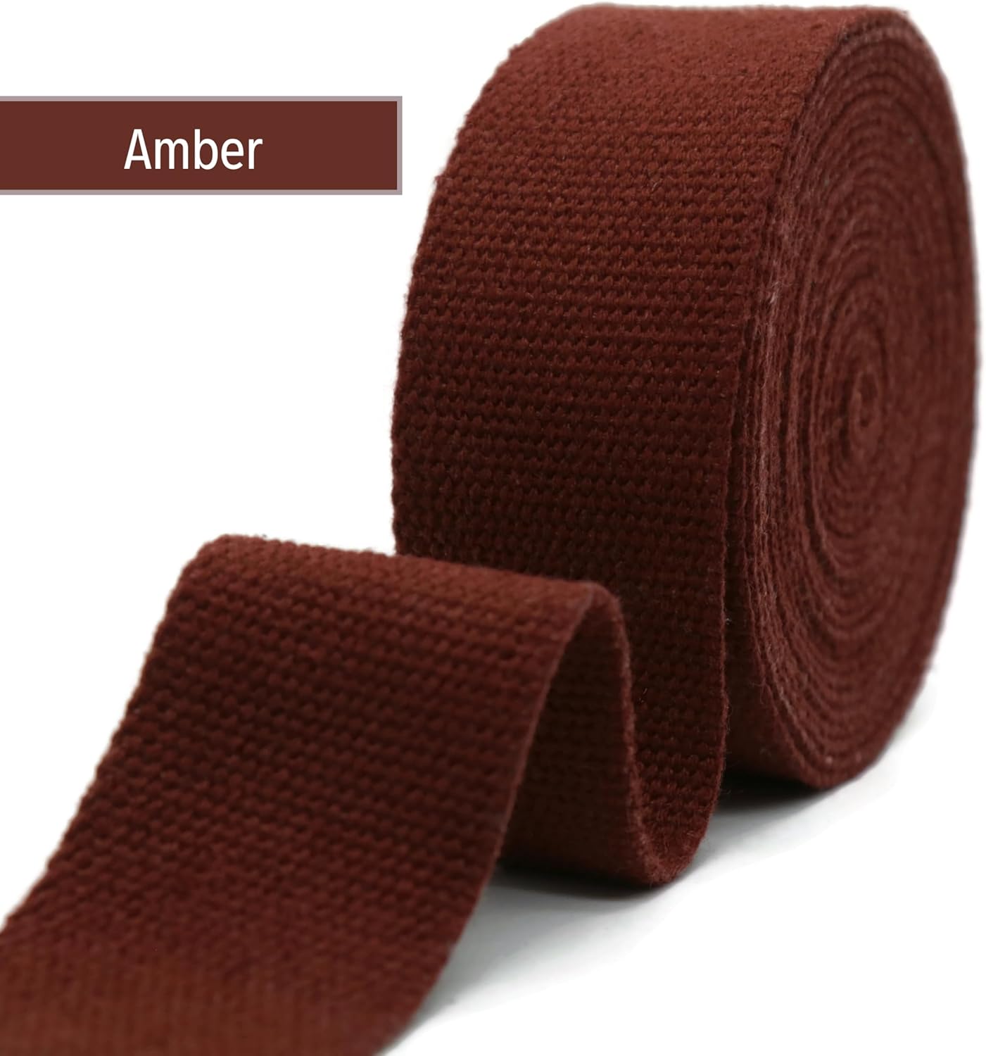 Cotton Webbing 2" & 1.5'' & 1" - 5 Yards - 50+ Colors -%100 Natural Cotton - Turkish Woven - Heavy Duty1 Inch 1.5 Inch 2 Inch Canvas Webbing for Sewing Straps Bags Climbing Indoors Craft DIY 11495…