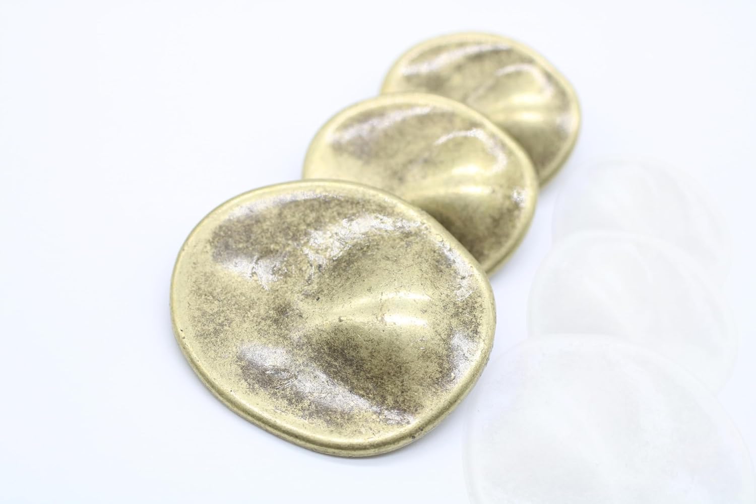 Antique Bronze Metal Shank Buttons - 12 Pcs - 4 Size Options - Luxury Wrinkle Round Wave Metal Shank Buttons for Men Women Blazer Coat Uniform Shirt Suit and Jacket Sewing Craft DIY G2273…