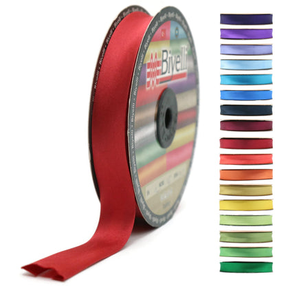 Fold Satin Bias Tape - 99+ Colors - 3/4 Inches Wide - 27 Yards - Fold Satin Binding Bias Ribbon Fabric Piping Bias Binding Tape for Sewing Clothing DIY (68. Dark Rose) BYS68