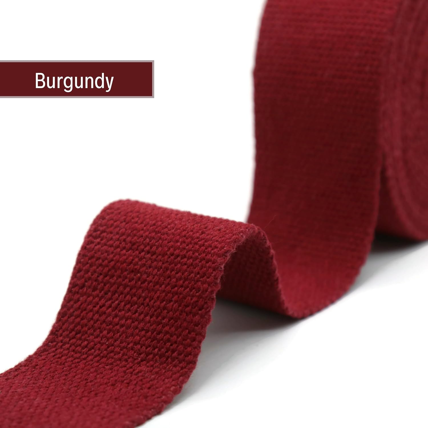 2" & 1.5'' & 1" Cotton Webbing - 5 Yards - 50+ Colors -%100 Natural Cotton - Turkish Weave - Heavy Duty 1 Inch 1.5 Inch 2 Inch Webbing for Sewing Straps Wrapping Climbing Indoors Craft DIY 11185…