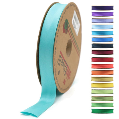 Fold Satin Bias Tape - 99+ Colors - 3/4 Inches Wide - 27 Yards - Fold Satin Binding Bias Ribbon Fabric Piping Bias Binding Tape for Sewing Clothing DIY (21. Night Blue) BYS21