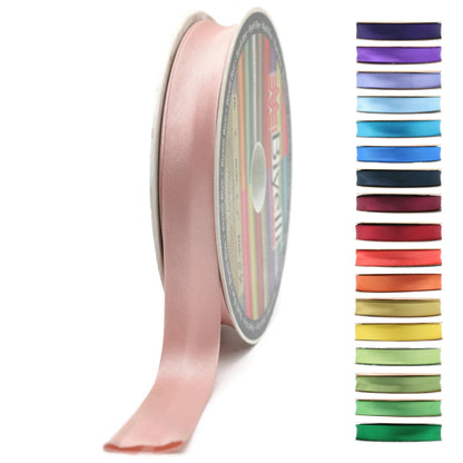 Fold Satin Bias Tape - 99+ Colors - 3/4 Inches Wide - 27 Yards - Fold Satin Binding Bias Ribbon Fabric Piping Bias Binding Tape for Sewing Clothing DIY (12. Red) BYS12