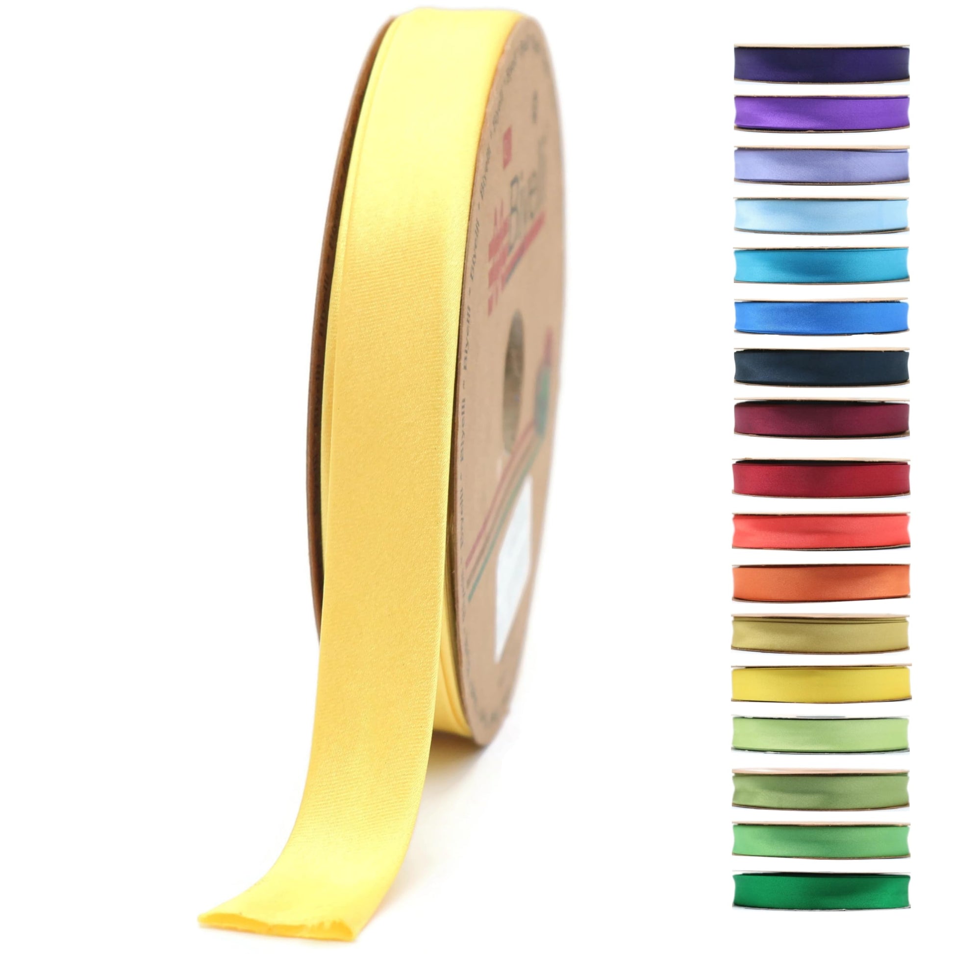 Fold Satin Bias Tape - 99+ Colors - 3/4 Inches Wide - 27 Yards - Fold Satin Binding Bias Ribbon Fabric Piping Bias Binding Tape for Sewing Clothing DIY (75. Burgundy) BYS75