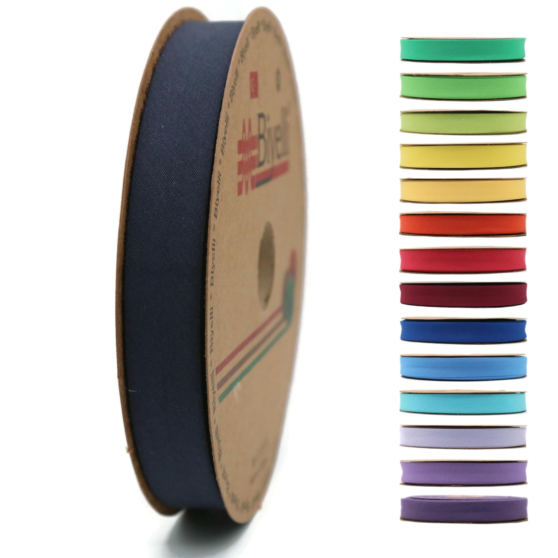 Cotton Fold Bias Tape - 3/4 Inches (20mm) Wide - 27 Yards - 65+ Colors - Single Fold Cotton Fold Bias Binding Tape for Sewing Clothing DIY (42. Violet) D42
