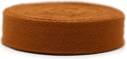 1" & 1.18" & 1.5'' & 2" Cotton Twill Tape - 10 Yards - 50+ Colors -%100 Natural Cotton 1 Inch 1.5 Inch 2 Inch Herringbone Bias Binding Cotton Tape Trim for Sewing Wrapping Craft DIY 10472 (Tawny)…