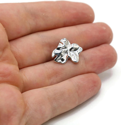 Wrinkle Silver Metal Shank Buttons - 12 Pcs - 3 Size Options - Luxury Wave Wrinkle Irregular Wave Metal Shank Buttons for Men Women Blazer Coat Uniform Shirt Suit and Jacket Sewing Craft DIY E0803