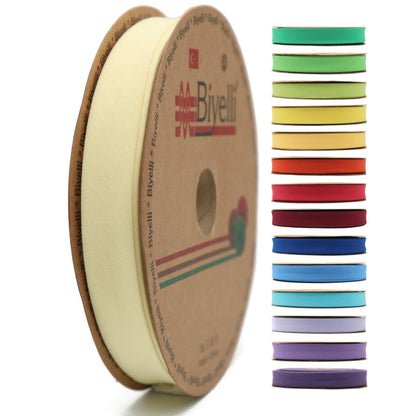 Cotton Fold Bias Tape - 3/4 Inches (20mm) Wide - 27 Yards - 65+ Colors - Single Fold Cotton Fold Bias Binding Tape for Sewing Clothing DIY (23. Steel Gray) D23