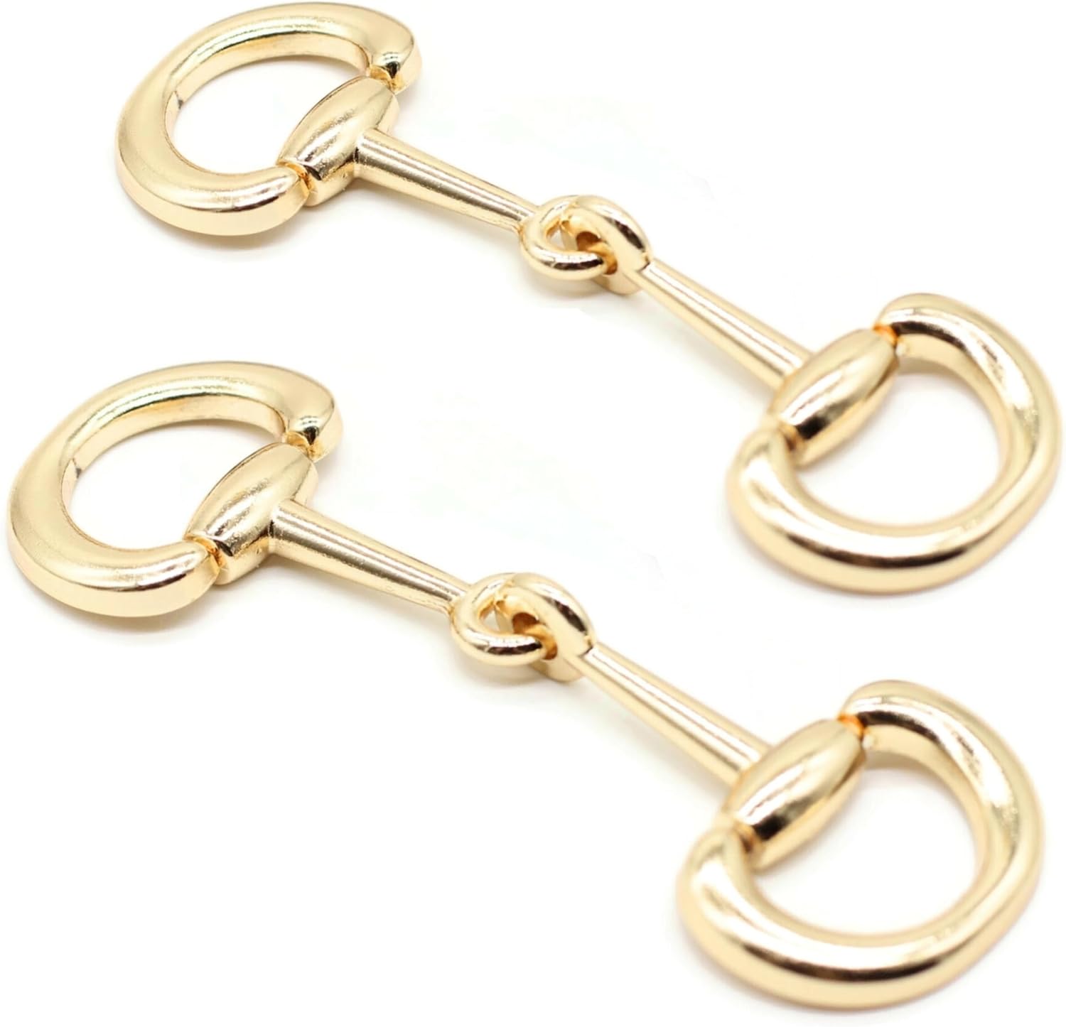 Metal Shoe Buckle - Gold & Black Sewing & Craft