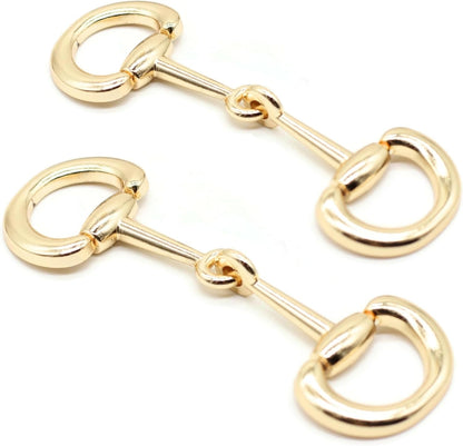 Metal Shoe Buckle - Gold & Black Sewing & Craft