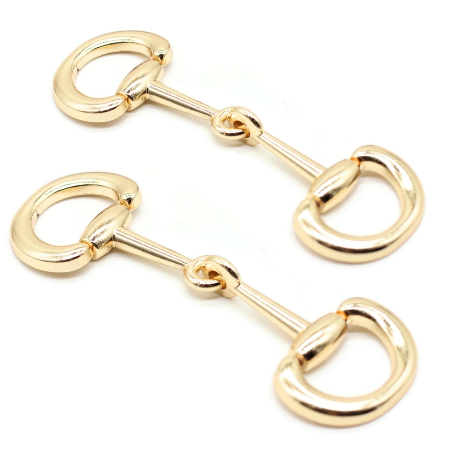 Metal Shoe Buckle - Gold & Black Sewing & Craft