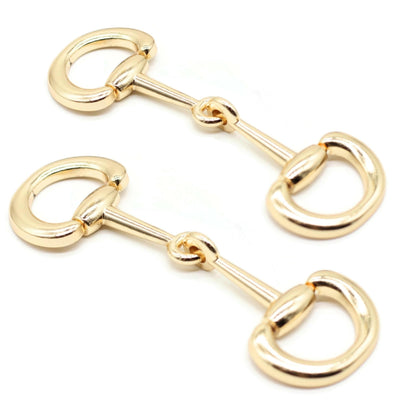 Metal Shoe Buckle - Gold & Black Sewing & Craft