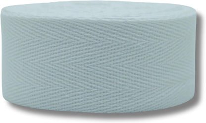 Cotton Twill Tape 1" & 1.5" & 2" - 10 Yards - 50+ Colors -%100 Natural Cotton 1 Inch 1.5 Inch 2 Inch Herringbone Bias Binding Cotton Tape Trim for Sewing Wrapping Craft DIY White 10604