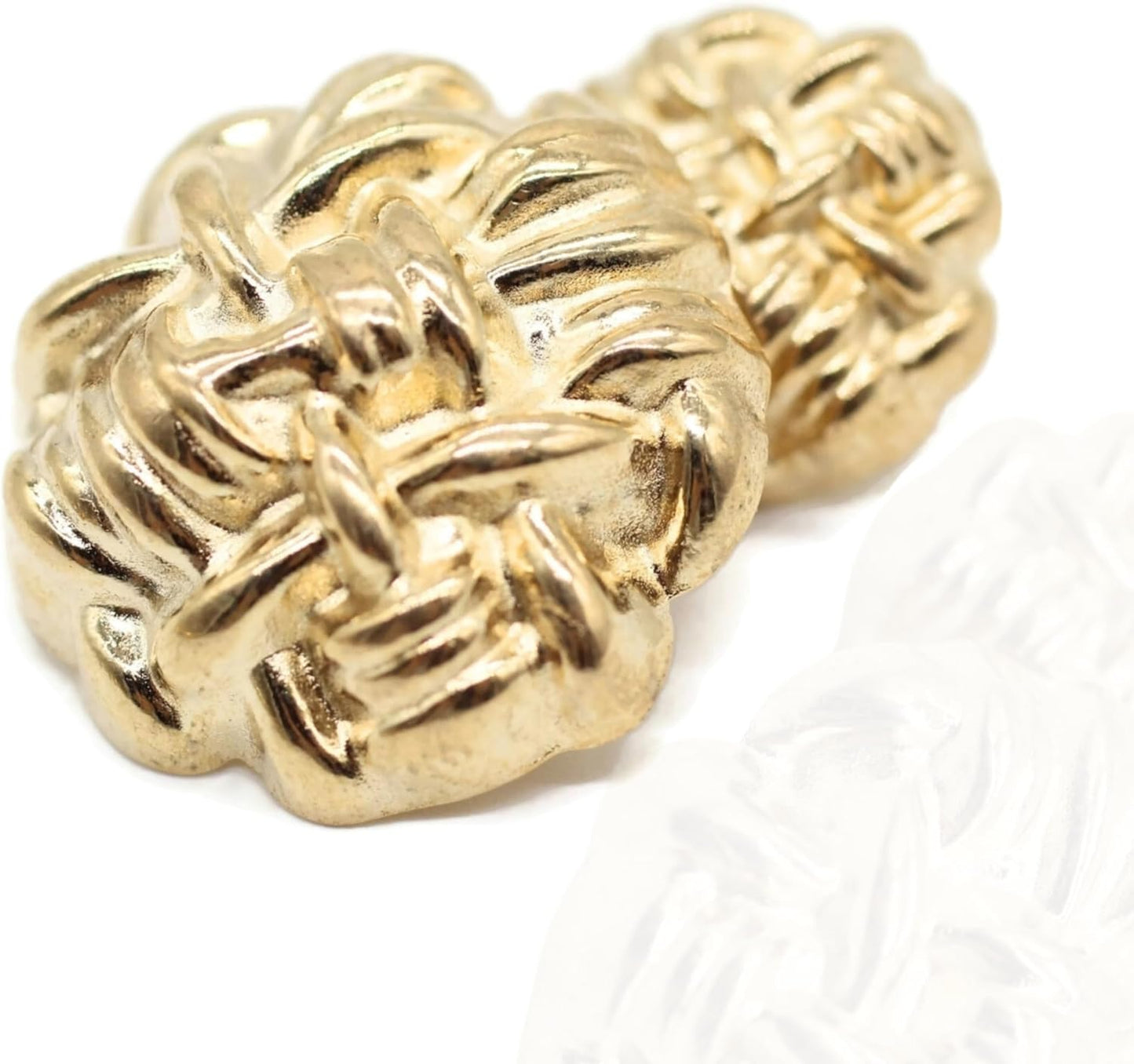 Wrinkle Gold Metal Shank Buttons - 12 Pcs - 2 Size Options - Luxury Wrinkle Round Wave Metal Shank Buttons for Men Women Blazer Coat Uniform Shirt Suit and Jacket Sewing Craft DIY B4232…