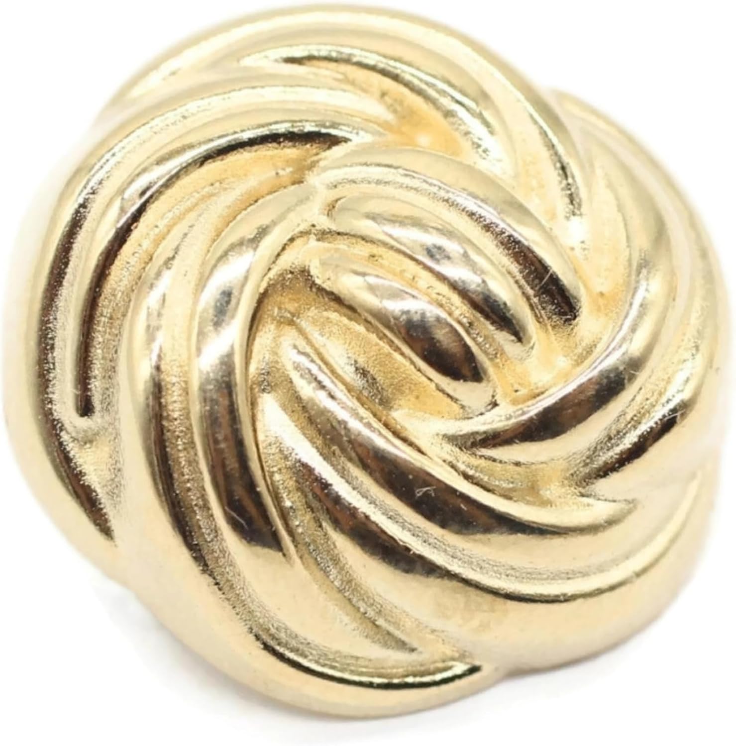 Floral Gold Metal Shank Buttons - 12 Pcs - 3 Size Options - Luxury Floral Round Wave Metal Shank Buttons for Men Women Blazer Coat Uniform Shirt Suit and Jacket Sewing Craft DIY FLR9331…