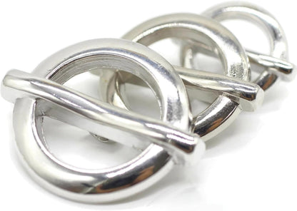 Silver Metal Shank Buttons - 12 Pcs - 3 Size Options - Luxury Flat Round Metal Shank Buttons for Men Women Blazer Coat Uniform Shirt Suit and Jacket Sewing Craft DIY N8001