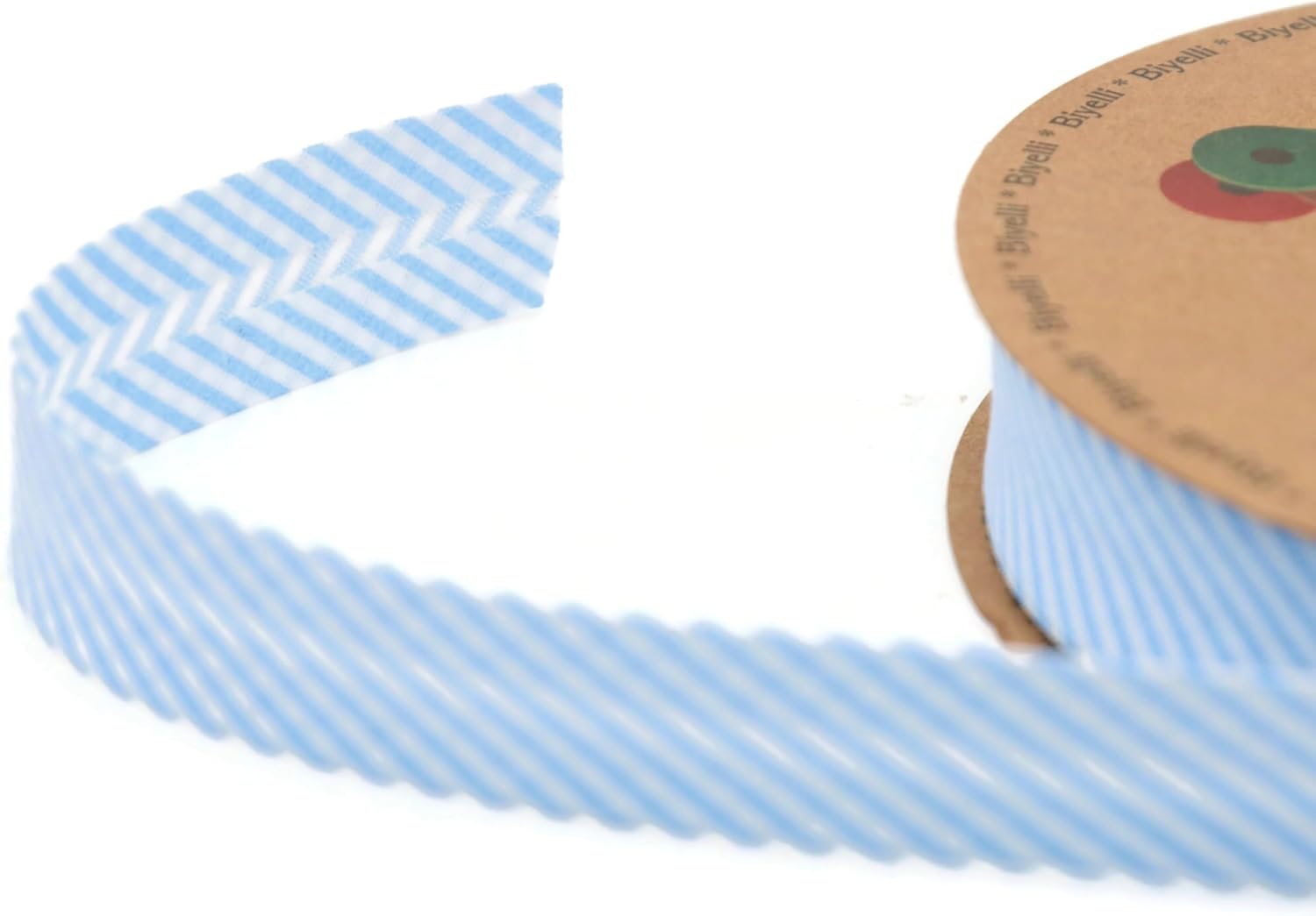 Cotton Fold Bias Binding Tape - 3/4 Inches (20mm) Wide - 27 Yards - Plaid Single Fold Cotton Fold Bias Binding Tape for Sewing Clothing DIY Blue C1