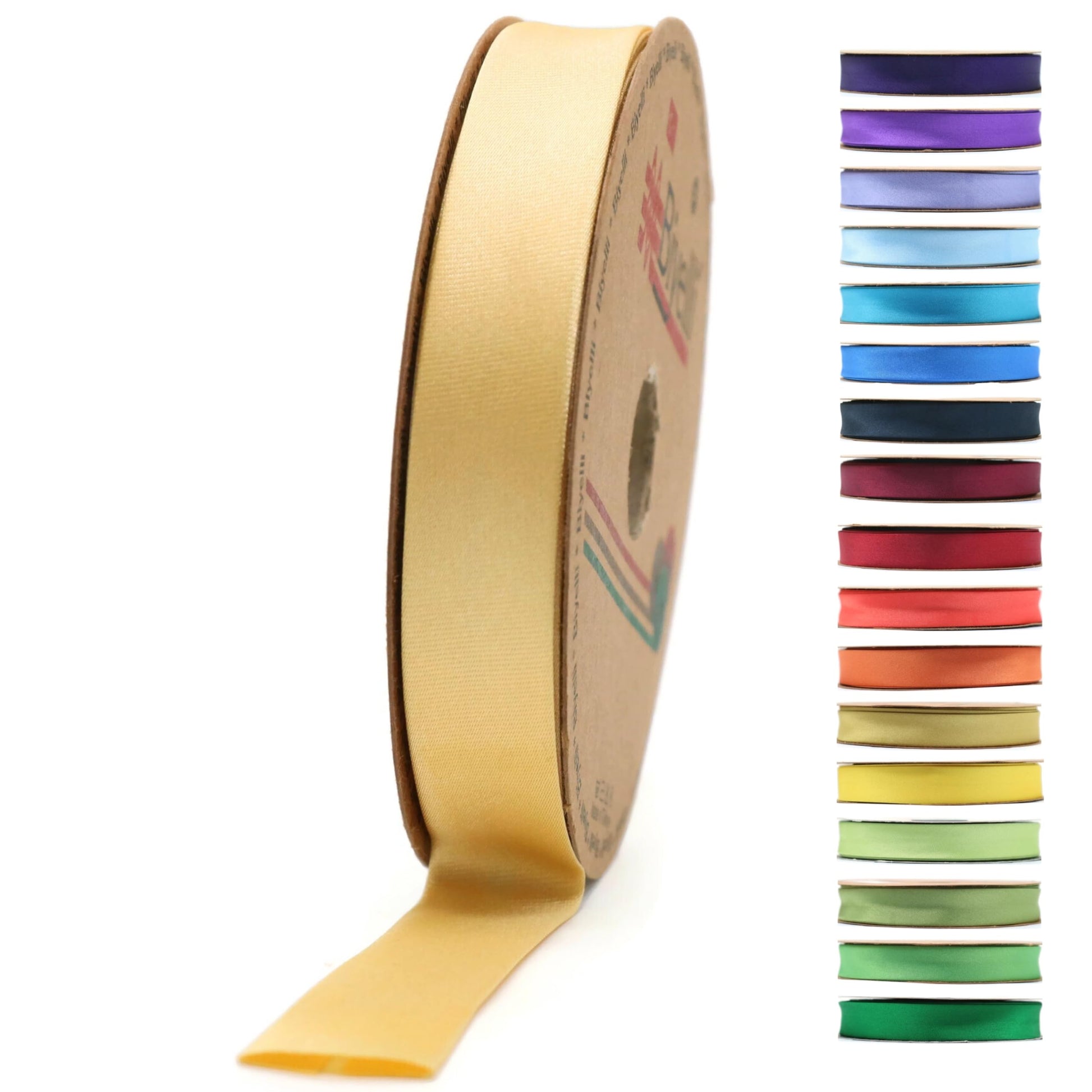 Fold Satin Bias Tape - 99+ Colors - 3/4 Inches Wide - 27 Yards - Fold Satin Binding Bias Ribbon Fabric Piping Bias Binding Tape for Sewing Clothing DIY BYS78