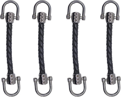 4 Pcs Metal Shoe Buckles, Adjustable and Durable, for DIY Shoe Repair and Decoration (Brown)