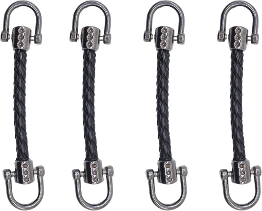 4 Pcs Metal Shoe Buckles, Adjustable and Durable, for DIY Shoe Repair and Decoration (Brown)